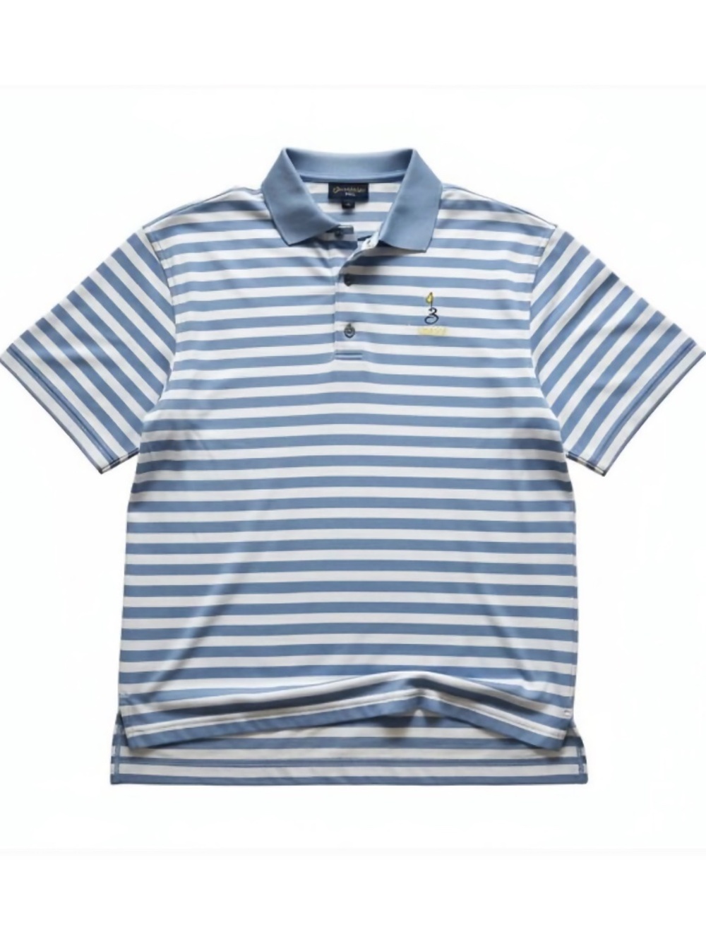 FootJoy Blue White Stripe Golf Polo Shirt Performance Logo Size XL